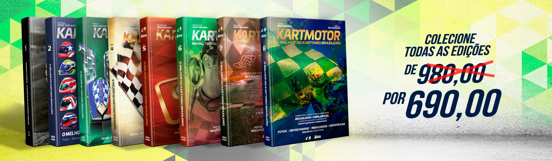 Combo Anuário Kart Motor 1ª a 8ª Edição